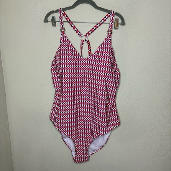 Kona Sol Other - NWOT Red White and Blue Kona Sol One Piece Swimsuit Size 22